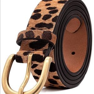 Cheetah Print Belt Size Large NWOT